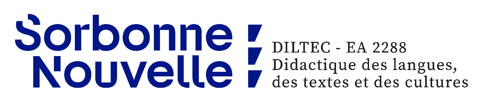 Logo. Sorbonne Nouvelle. Diltec EA 2288. Didactique des langues, des textes et des cultures. 