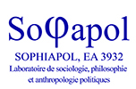 Logo Sophiapol, EA3932, Laboratoire de sociologie, philosophie et anthropologie politiques.